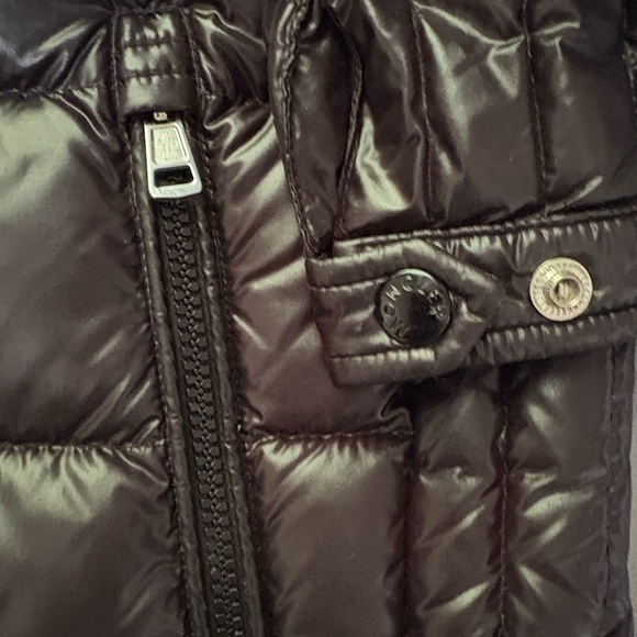 Moncler Shiny Black Puffer Jacket Men Size 3 - Picture 6 of 14